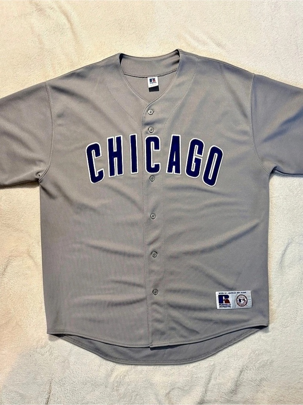 Russell Athletic Chicago Baseball Jersey XL Like New
